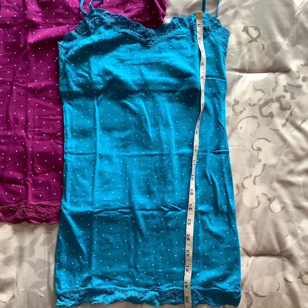 3 aéropostale camisoles polkadot with lace trim - Picture 6 of 7